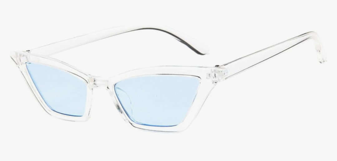 FYTUP Small Frame Jelly Color Cat Eye Sunglasses Women Men UV400 For Outdoor Sports Running And Riding