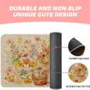 Artoid Mode Rabbit Bunny Eggs Flowers Basket Easter Doormat, Home Decor Low-Profile Switch Rug Door Mat Floor Mat for Indoor Outdoor 17x29 Inch