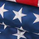American Flags 3x5 Outdoor Use,Non Fading American Flags for Outside,American Flag Outdoor Heavy Duty, American Flag Longest Lasting,US Flag Embroidered Stars, Brass Grommets Sewn Stripes