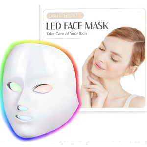 SDKWDH Red Light Mask for Face, 7 Modes Face Mask Light, 850nm Infrared & Red Light Masks, Light Skin Care At Home