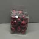 41PCS Burgundy Christmas Ornaments Set - Shatterproof Christmas Tree Ornaments with Icicle for Holiday Party - Vintage Xmas Decorations in 4 Sizes