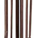 Plow & Hearth 5 Piece Hand Forged Iron Fireplace Tool Set 27.5" | Bronze Wrought Iron Handle for Outdoor Indoor | Stand Poker Shovel Brush Log Tongs Wood Stove Accessory, 13 dia. x 28H