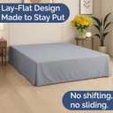 Pleated Bed Skirt Twin Size - 3 Sided Pleated Bed Skirt Twin - Ultra-Soft, Easy Fit with 12 Inch Tailored Drop - Hotel Quality, Wrinkle & Fade Resistant - for Women, Men, Kids and Teens - Light Grey