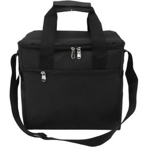 Collapsible Insulated Cooler Bag, 15L Large Capacity Leakproof Thermal Preservation Food Picnic Bag, Heat Insulated Food Tote for Beach Outings, Camping, Barbecues (black)