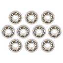 KABOBEARING 10pcs 608 Open Deep Groove Ball Bearing, 8x22x7mm Fidget Spinner Bearing with Nylon Caged ，C3 Clearance