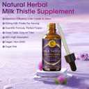 (2 Pack) Milk Thistle Liquid Drops for Liver Cleanse Detox & Repair, Milk Thistle Supplement with Dandelion Root, Artichoke & Turmeric for Liver Support and Immune Health, Vegan, Non-GMO, 4 FL OZ, Exp Date Not Found