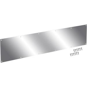 Door Kick Plate 10 Inch Wide Aluminum kickplate Suitable for 36" Doors, 12GA (5/64 inch) Thickness Al Alloy, 10" x 34" Silver