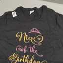 Sister of The Birthday Queen Bday Party T-Shirt M