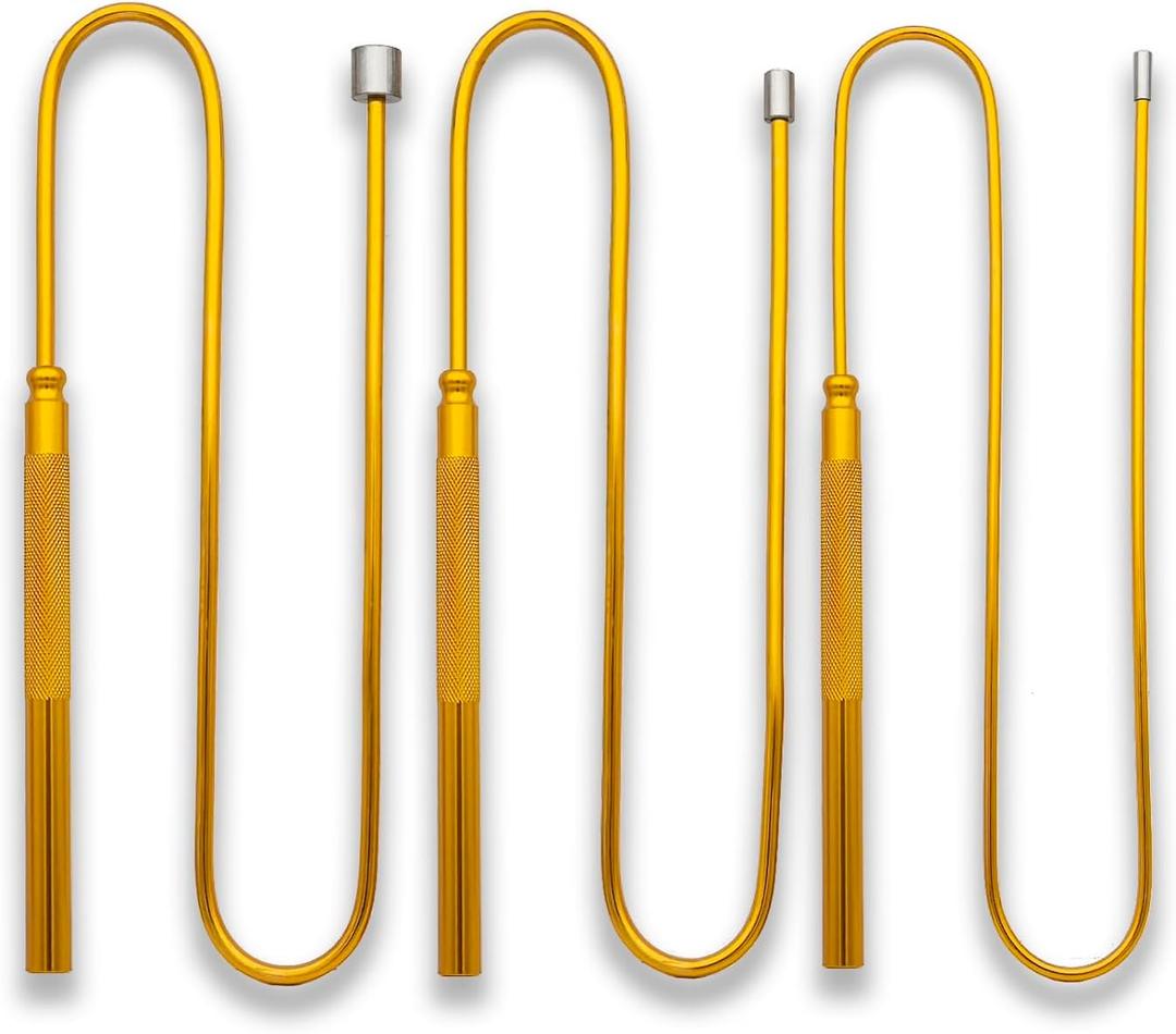 VASTOOLS Flexible Magnetic Pickup Tool Set,3 Pack, 4mm Magnet,7mm Magnet Magnet Stick, 26" Bendable Extension Magnetic Pickup 0.5lb, 2lb, 5lb