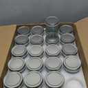 40 Pack Small Mason Jars, 4oz Mini Mason Jars, Canning Jars With Sliver Lids For Dessert, Honey, DIY Candle