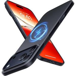 TORRAS Slim Fit for iPhone 17 Pro Max Case, Ultra Thin 17 Pro Max Case, Lightweight Matte AntiScratch Hard PC Cover Phone Case for iPhone 17 Pro Max 6.9 inch, Black