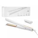 Kristin Ess 3-in-One Professional Titanium Hair Straightener Curler 2 in 1 + Beach Waver Combo for Women with Curly, Frizzy + Thick Hair - 1 1/4 Inch Dual Voltage Flat Iron + Travel Cap - 440 Degree