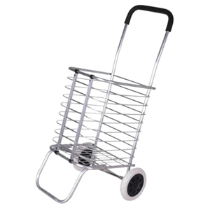 Camping Car Shopping Trolley Aluminum Alloy Climbing Stairs Carts Collapsible Hand Trailer with Wheels Camp Trolleies Utility Cart Multifunctional(2 Wheels)