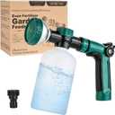 VENETIO 8-Dial Hose End Sprayer for Liquid Fertilizer/Soap | Precision Lawn, Yard & Garden Feeder with 16oz Bottle for Uniform Fertilizing and Watering Plants | Car, Dog Wash Hose Attachment Nozzle