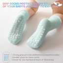 Baby Toddler Girls Socks Grip Ruffle Non Slip Girls Cotton 12 Pack Socks for Kids Cute Ankle 6M-7Years (Frilly Rainbow)