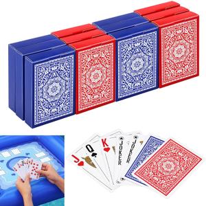 Outus 12 Decks Waterproof Playing Cards Plastic Poker Game Jumbo Index Large Size Waterproof Washable for Texas Holdem Poker Family Game Birthday Party for Beach Pool Camping