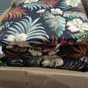 Arden 2-Pack Outdoor Patio Dining Chair Cushion, 20x44, Rain-Proof Seat Pad, Fade-Resistant Outdoor Cushion Simone Black Tropical