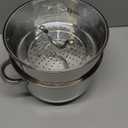 Oster Sangerfield 11-Inch Stainless Steel Everyday Cookware Pan with Steamer and Lid  Durable Nonstick Frying Skillet for Kitchen Cooking