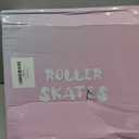 jessie Girl Roller Skates for Kid, PU Leather Flash Rainbow Adjustable Roller Skates Girls Ages 5-12 Four-Wheel Beginner Adult Indoor Outdoor (pink)