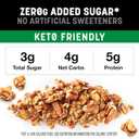 KIND Zero Added Sugar Granola, Apple Cinnamon Nut, Healthy Snacks, Good Source of Fiber, Gluten Free, Low Sugar, 5g Protein, 5 Count (EXP 07/17/26)