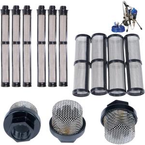 (3+4+6) Packs Airless Spray Filter Set 246385 246384 287032 Compatible with Graco 390 395 490 495 495 595 3400 Airless Sprayer Paint Sprayer Parts,3 Kinds for graco Sprayer Filters.