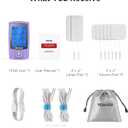 TENKER TENS Unit Muscle Stimulator, 24 Modes TENS EMS Machine for Shoulder, Sciatica, Back Pain Relief, Rechargeable Electronic Pulse Massager with 2"x2" and 2"x4" Electrode Pads