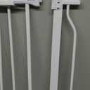 34" Extra Tall Baby Gate for Stairs, Auto Close Stroller Friendly Dog Gate Indoor for Doorways, Pressure Mounted 29"-40" Wide Baby Gate, Easy Walk Through Gate for Children & Pets, White