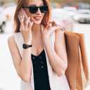 Minyee Leather Bands Compatible with Apple Watch Band 38/40/41/42/44/45/46/49mm Women, Slim Thin Dressy Designer Strap with C-Shape Metal Buckle for iWatch Series 11 10 9 8 7 6 5 4 SE/Ultra 3 2 1