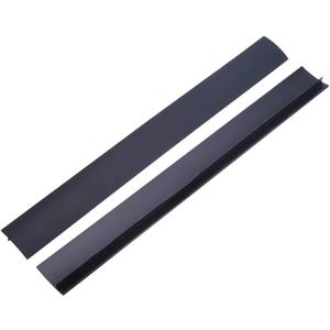 2 Pack Flexible Kitchen Stove Gap Covers, Silicone Gap Fillers Between Counter and Stovetop, Oven, Washer, Dryer, Easy to Wipe, Food Grade (Black, 21 Inches)