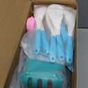 130Pcs Kitchen Playset, Toddler Pretend Cooking Play Pots, Pans, Utensils Cookware, Daily Food Fruit Veges, Shopping Storage Basket, Dessert, Prop Money, Learning Gift for Child (Turquoise)