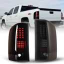 LED Tail Lights Assembly Compatible for 2008-2013 Chevy Silverado 1500, 2008-2014 Chevy Silverado 2500HD/3500HD and 2007 Silverado 1500/ 2500/ 3500 New Body Tail Lights Replacement (Smoke Lens)