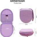 XANAD Hard Case for Sony WH-CH520 / WH-CH510 & JBL Tune 510BT / 710BT / 660NC / Live 660NC Headphones - Purple