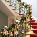 Senjie 24Pcs Christmas Velvet Bows for Tree, Vintage Ribbon Bows Ornaments for Garland Wreath Gift Wrapping Treat Bag Bakery Candy Bags DIY Crafts Holiday Decor (Khaki, 5" x 7", Width of 1")