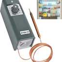 W1609-101 / TH-1609 Remote Temperature Thermostat Refrigeration Controller, 5-Foot Capillary Tube, Temperature Control Range -30F /-34C to 90F /32C