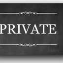 Self-Adhesive "PRIVATE" Sign for Indoor/Outdoor Use - High Strength Backing, Easy Installation, 140mm x 90mm, Ideal for Doors, Gates, Fences