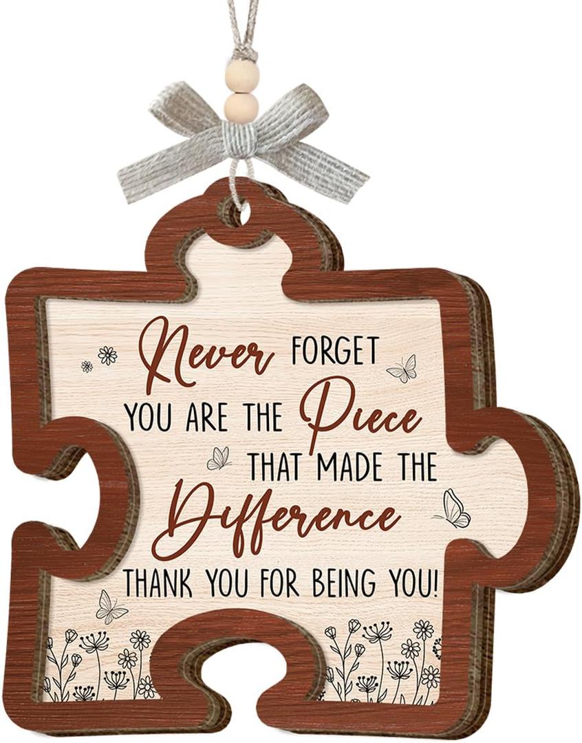 Thank You Ornament 2025 - Unique Appreciation Gifts for Coworkers, Christmas Ornaments for Nurses, Elegant Birthday Gifts for Women Sisters Aunts, Thoughtful Retirement Gift for Teachers,2 Pack