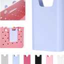 2 x Silicone Phone Holder for Bogg Bags, Attachment for Beach Bags, Phone Holder for Bogg & Similar Beach Bags, Compatible with Most Mobile Phones, Lavender