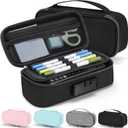 Zannaki Cute Pencil Case with Lock for Boys and Girls, Soft Large Capacity Pencil Case with Handle, Cool School Supplies Pencil Box Pen Stationery Storage Bag Organizer for Kids Teens Adults, Black