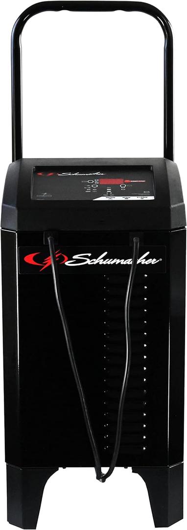 Schumacher Electric Wheeled Battery Charger and Engine Starter, SC1353, 6-in-1, Fully Automatic, with Diagnostics, 200 Cranking Amps, 40 Amp Boost Mode, 6V, 12V, for Car, Truck, and Marine Batteries
