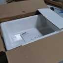 KOHLER Iron/Tones 33" Top-/Undermount Kitchen Sink, Single Bowl Kitchen Sinks, K-5707-0, White
