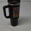 Girl Dad Tumbler Girls' Dads Gifts In My Girl Dad Era 40oz Insulated Coffee Tumbler with Straw and Lid Gift from Daughter Christmas Father's Day Present for Dads of Girls