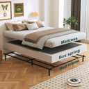 Box Spring, Metal Frame Mattress Foundation with Fabric Cover, Easy Assembly, Noise-Free (7 Inch, King)