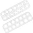 2 Pieces Resin Ring Molds, findTop Silicone Molds for Resin, Assorted Sizes Silicone Ring Mold, for Making Rings, DIY Earrings, Necklace Pendant, Crafts
