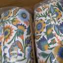 Outdoor High Back Patio Chair Cushions, Fade Resistant & Waterproof Tufted Seat and Back Cushions for Patio Furniture, Patio Chair Cushions 44x22 Inch, Set of 2, Fiesta Floral