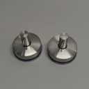 YOHOM Stainless Steel Vacuum Suction Cup Bathroom Shower Holders - Removable Towel Rack, Bathrobe and Loofah Hooks with Brushed Finish (Silver)