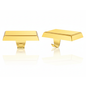 OCTERIC Christmas 2 Pcs Gold Stocking Holders Mantel Hook Hangers Fireplace Hooks Hanger Grip Bases for Christmas Party Decorations Xmas Décor