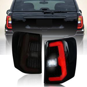LED Tail Lights Assembly Fit for 1999-2004 Jeep Grand Cherokee Smoke Pair