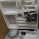 16 Inch Shower Faucet Set Ceiling Mount LED Shower Head Rainfall Shower System Trim Kit Complete with Rough-in Valve and 2 in 1 Handheld Spray, Matte Black