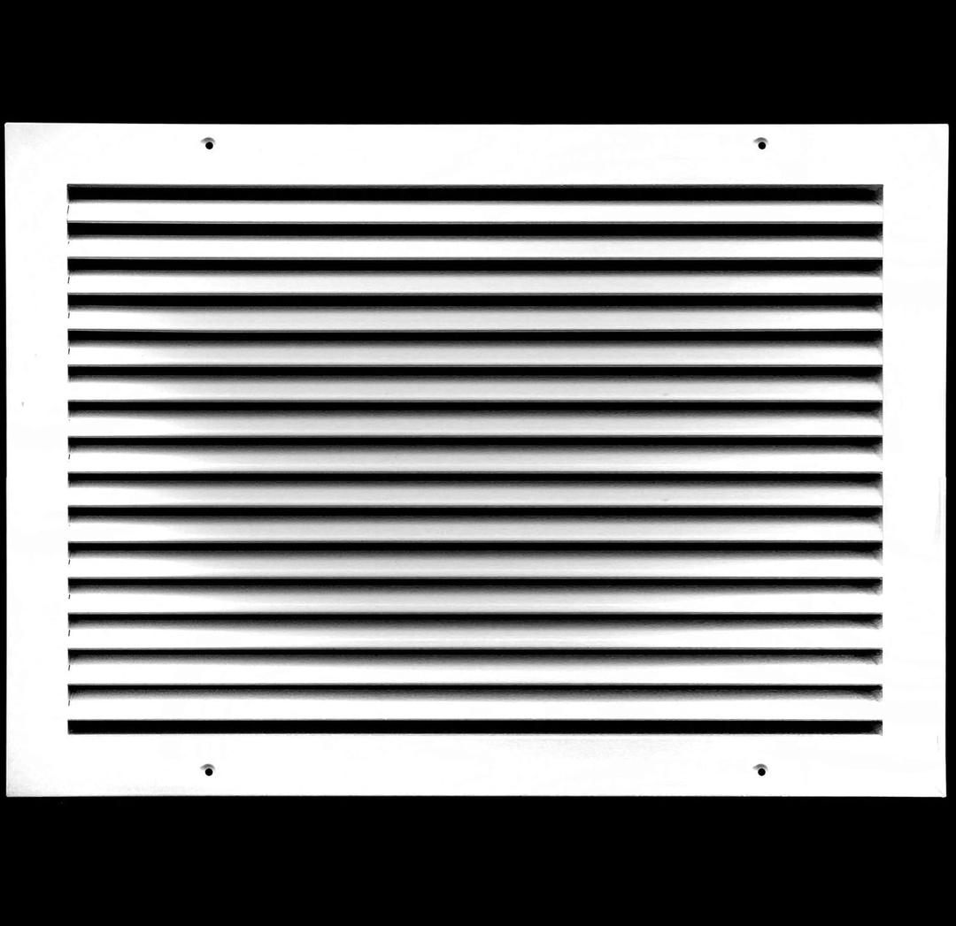 HVAC Premium 14'' X 20" Aluminum Return Grille - Easy Air Flow - Linear Bar Grilles [Outer Dimensions: 15.875'' w X 21.875'' h]