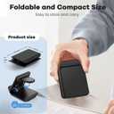 Wireless Charger for Samsung Galaxy z Flip & Watch Combo - 2 in 1 Foldable Wireless Charging Station for Flip 7/6/5/4, Motorola Razr+, Galaxy Watch 8/7/6 | PD20W Adapter Included | Black Travel Dock